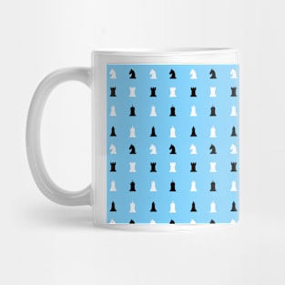 Blue Chess Pattern Mug